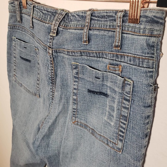 Carolina Blues Straight Wide Leg Jeans Sz 14 Stretch Relaxed - Picture 5 of 8